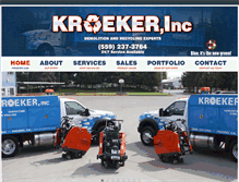 Tablet Screenshot of kroekerinc.com